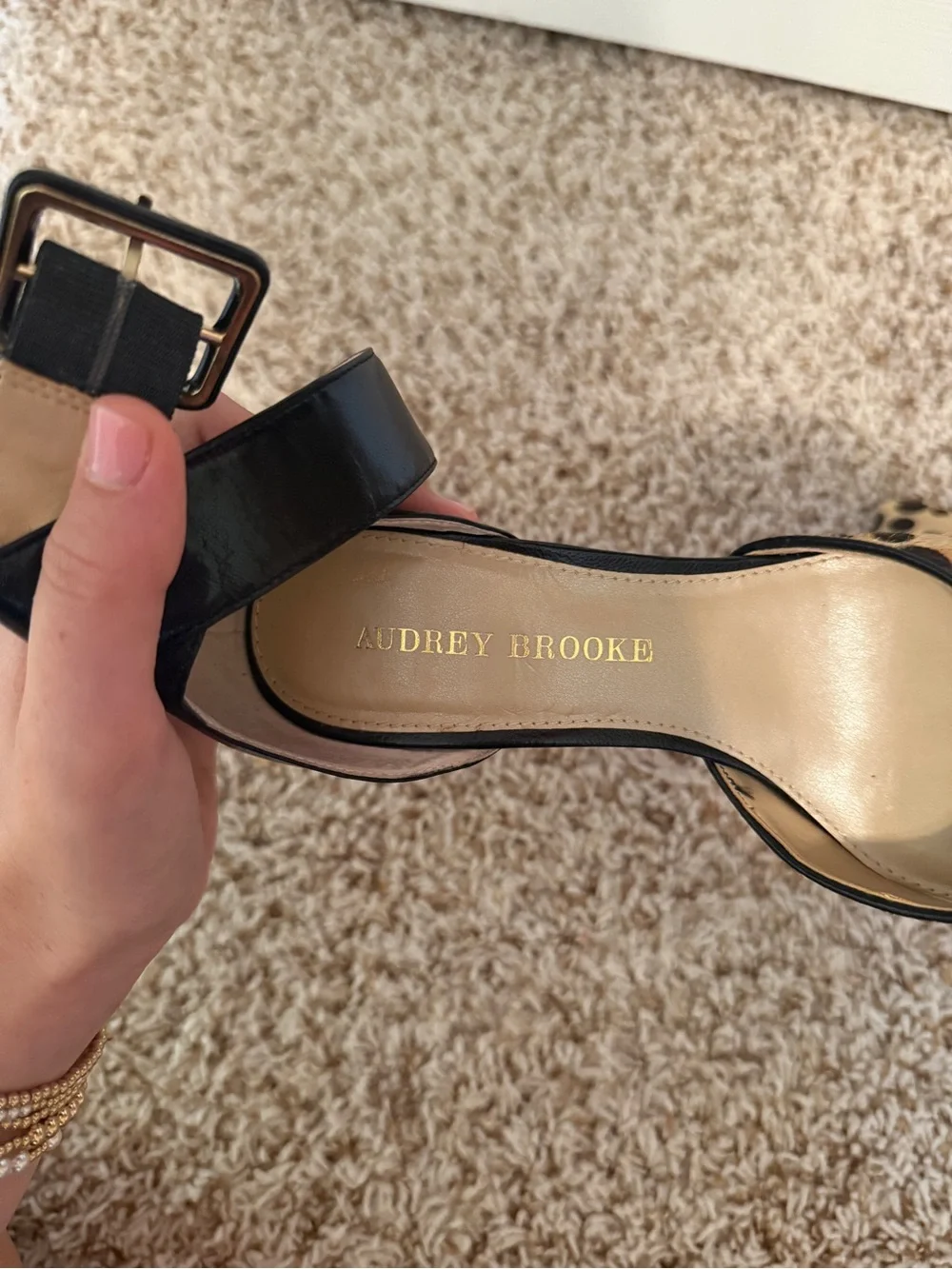 Audrey Brooke Leopard Heels